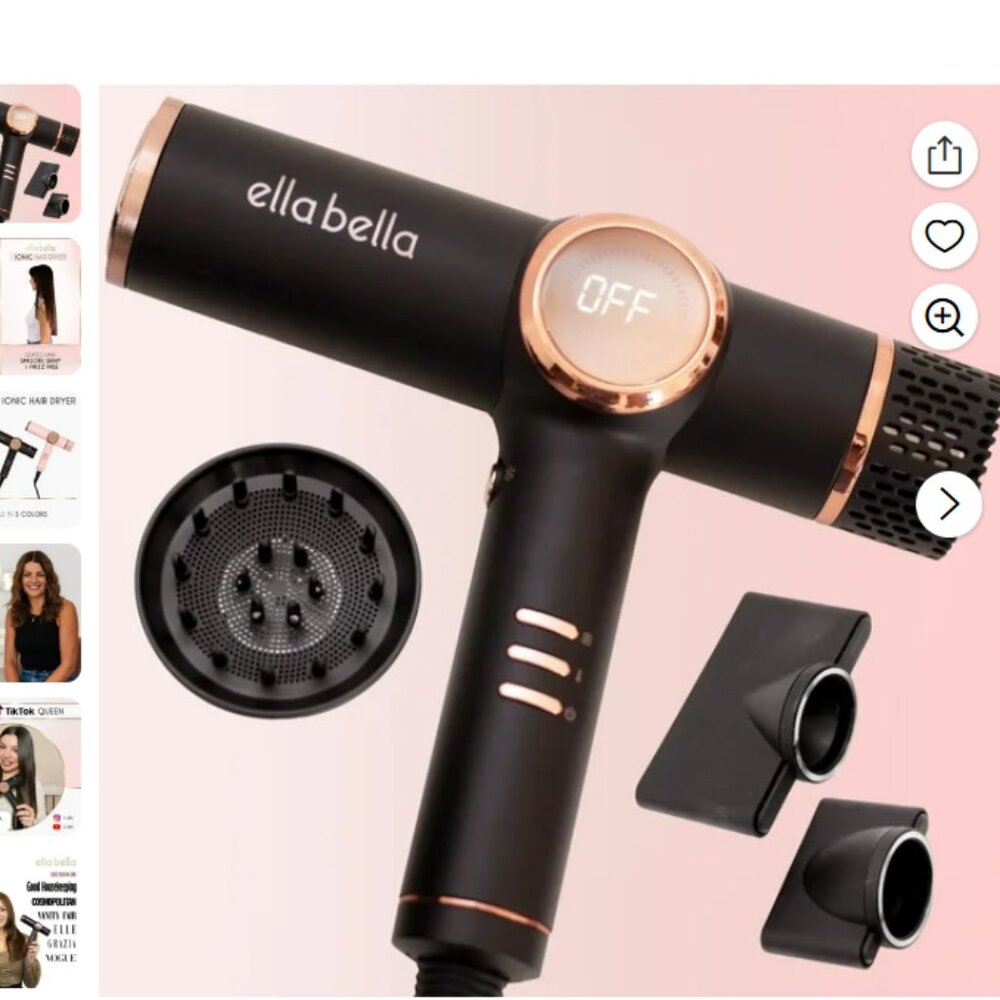 Ella bella hair dryer